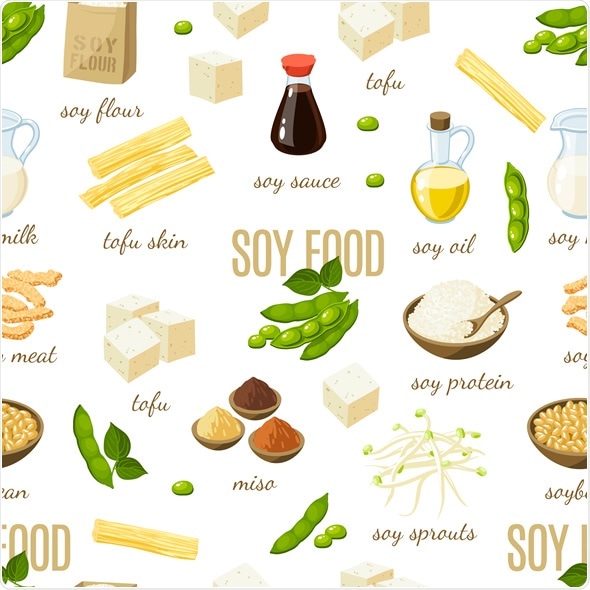 Soy foods - soy milk, soy sauce, soy meat, tofu, miso